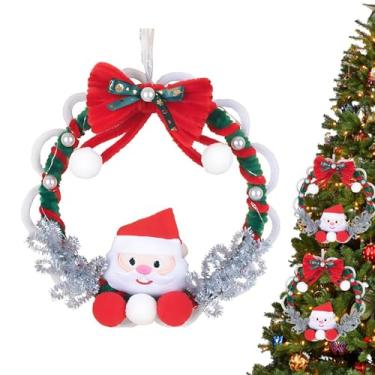 Imagem de Kit de guirlanda de Natal, kits de guirlanda para fazer para adultos - Suprimentos para fazer guirlandas iluminadas artesanais,Varinha torcida, decoração festiva criativa, enfeites de férias para casa