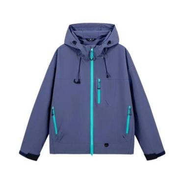 Imagem de Jaqueta Impermeável Unissex Para Caminhadas, Corta-Vento, Capa De Chuv