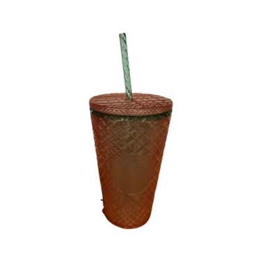 Imagem de Starbucks 2023 Pink Pearl Jeweled Grande Copo de 473 ml com canudo