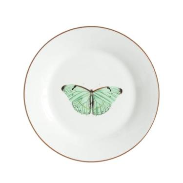 Imagem de Prato para Sobremesa Borboleta em Porcelana Brown Rim D19Cm L Hermitage - Full Fit
