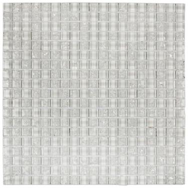 Imagem de Kit 1m² Pastilha de Vidro Galliano 30cm X 30cm Branco