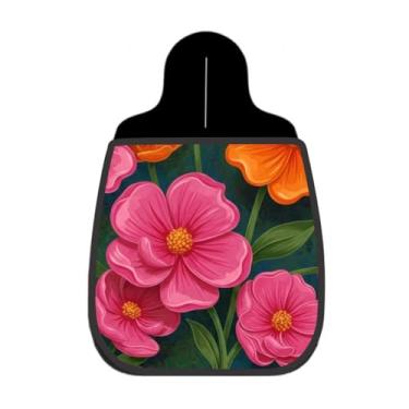 Imagem de Lixeira De Carro Organizador Lixinhocar Flores Rosas Fundo Escuro 76