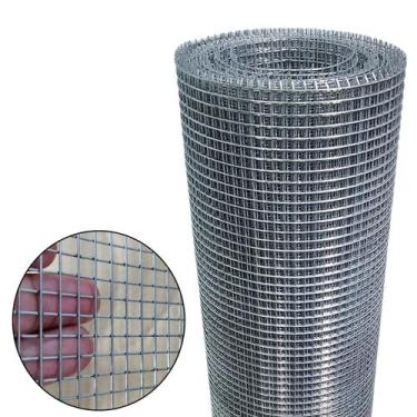 Imagem de Tela Soldada Galvanizada 6,35mm Portões Pets Jardim 5m X 1,00m - Telas