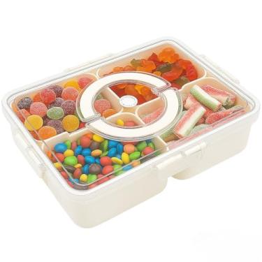 Imagem de Organizador de Geladeira Hermético com Divisórias – Pote Organizador Multiuso para Alimentos e Organização de Cozinha(K0614)