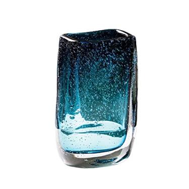 Imagem de x3anggyt5 Vaso de flores de vidro, estético, transparente, luxuoso, minimalista, nórdico, design de sala de estar, jarrones, cristal, terrário, decoração de casa (grande)