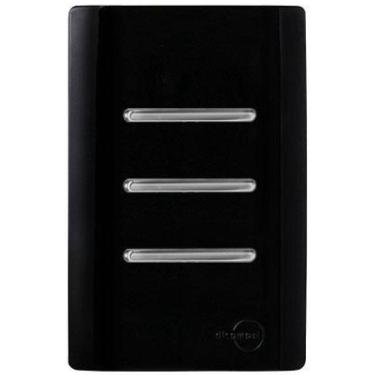 Imagem de Cj Int. Triplo Simples 4X2 - Novara Preto Brilhante Cromado