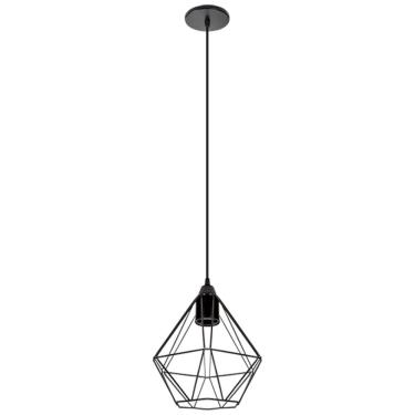 Imagem de Pendente Aramado Diamante Preto 1Xe27 - Opl