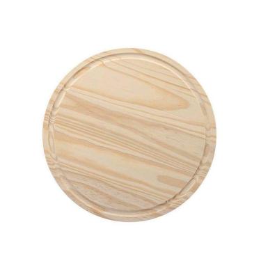 Imagem de Tábua De Madeira Pinus Com Canaleta Redonda - Stolf 24cm