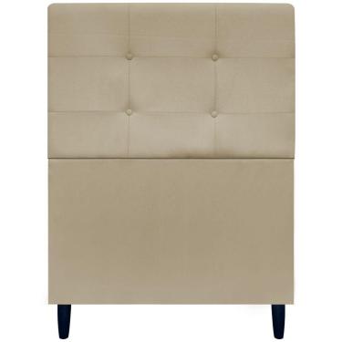 Imagem de Cabeceira Decorativa Ivy Para Cama De Solteiro 90 Cm Suede Nude, Suede