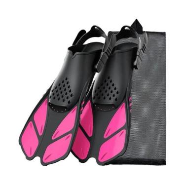 Imagem de Nadadeiras Ajustáveis De Silicone Para Snorkel E Mergulho, Calcanhar A