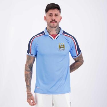 Imagem de Camisa Manchester City Retrô 1998 Masculina-Masculino