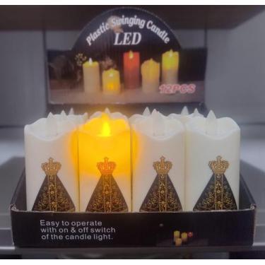 Imagem de Vela De Led Chama Que Movimenta A Pilha Aa - N. S. Aparecida - Grupo