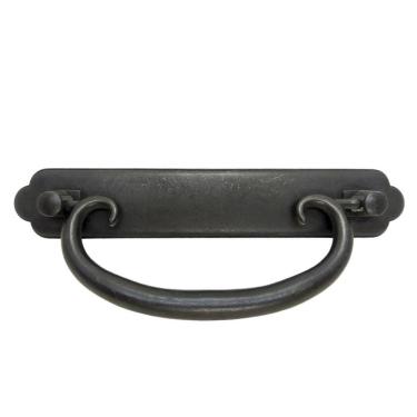 Imagem de Puxador Rustico Preto Para Moveis Alça Gaveta 2 Un.