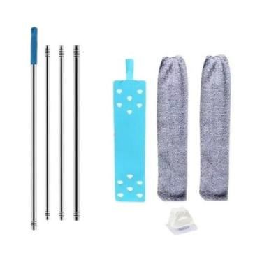 Imagem de Mop Telescópico De Cabo Longo Para Piso E Teto, Escova Portátil Para L