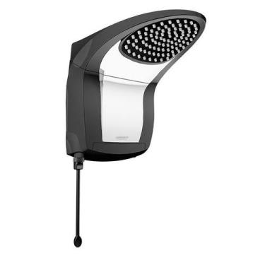 Imagem de Ducha Lorenzetti Acqua Jet Ultra Preta e Cromada 220V 7800W