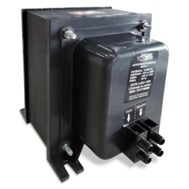 Imagem de Autotransformador Slim Fit Com Borne 10.000VA Bivolt com Fusível Térmi