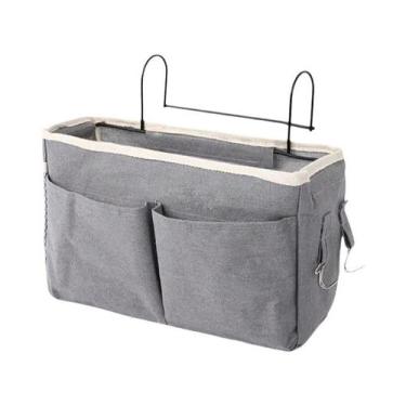 Imagem de Cesto Organizador Suspenso Para Cabeceira De Cama - Ideal Para Dormitó