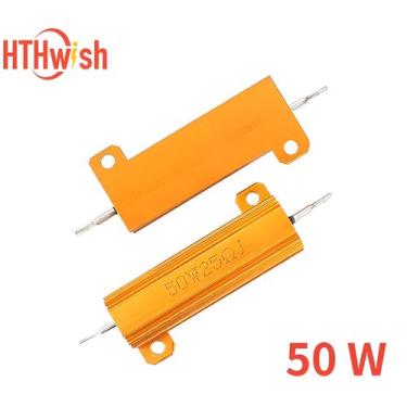 Imagem de Resistor De Carga 50W 3ohm 6ohm 8ohm 10ohm Com Carcaça Metálica E Fio 