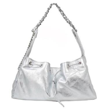 Imagem de Bolsa Feminina Média Schutz Shoulder Hobo Elvie Couro Matelassê 500100729-Feminino