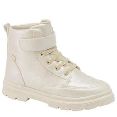 Imagem de Bota Infantil Klin London Kids 366 Off White Perolizado-Feminino