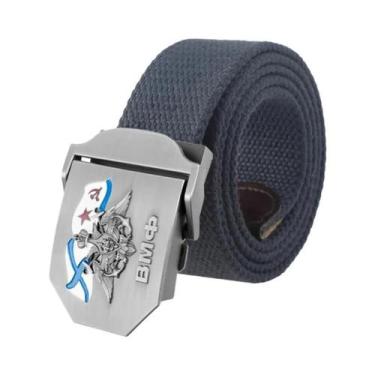 Imagem de Cinto De Lona 3D Masculino Com Fivela De Metal, Cinto Tático Militar D