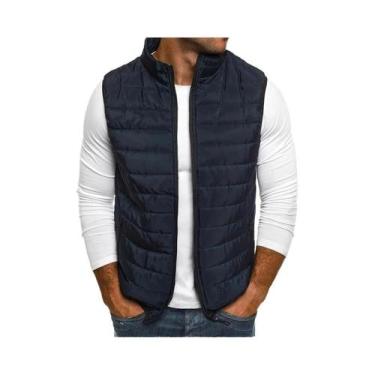 Imagem de Colete Masculino De Inverno Sem Mangas, Acolchoado Em Algodão, Quente,