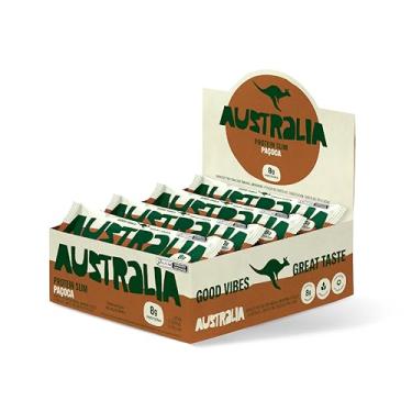 Imagem de Australia Protein Slim Paçoca, Barra de Proteína com 8g de Proteína, Sem Adição de Açúc...