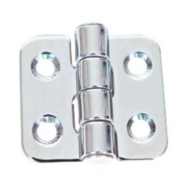 Imagem de Dobradiça Em Aço Inox Polido Para Portas Armários Janelas - Abrolhos N