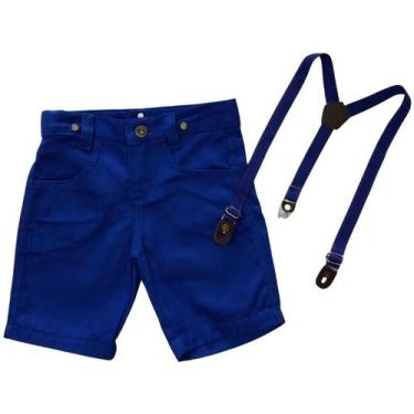 Imagem de Bermuda Com Suspensório Infantil - Várias Cores - Bento E Maria Moda I