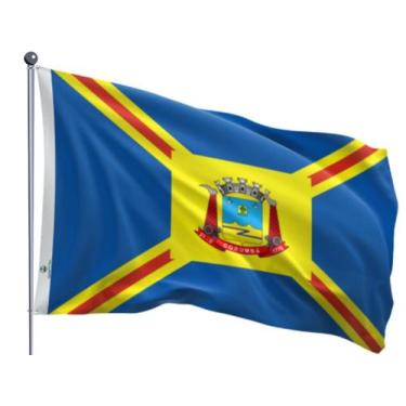 Imagem de Bandeira do Município de Corumbá Dupla Face Estampada Tamanho 90x128cm