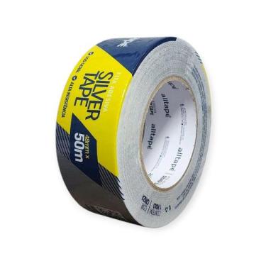 Imagem de Fita Multiuso Duct Tape Prata 48mm x 50m - Alta Resistência - Alltape