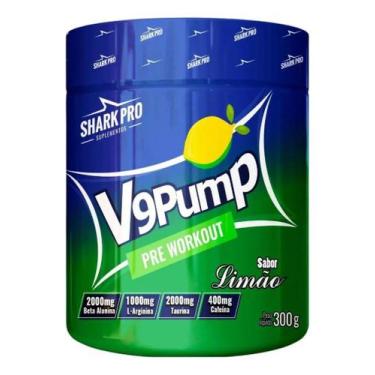 Imagem de V9 Pump Pré Treino Shark Pro Com Beta Alanina 300g, Refrigerante - Lim