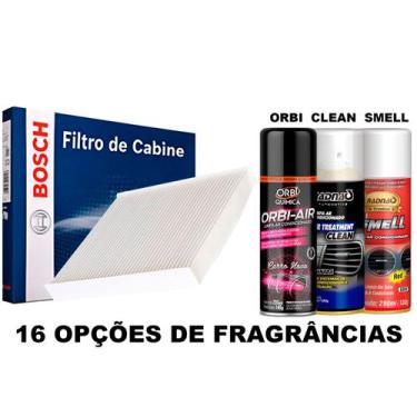 Imagem de Kit Filtro De Ar Condicionado Vw Gol G5, G6, G7, G8 + Limpa Ar Condici