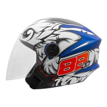 Imagem de Capacete Aberto Pro Tork New Liberty Three Gp 88, Azul Fosco