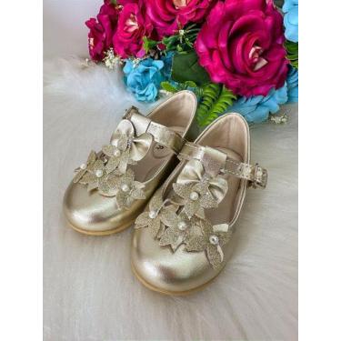 Imagem de Sapatilha Doce Pe Baby Dourado - Conforto e Estilo para Crianças, Old 