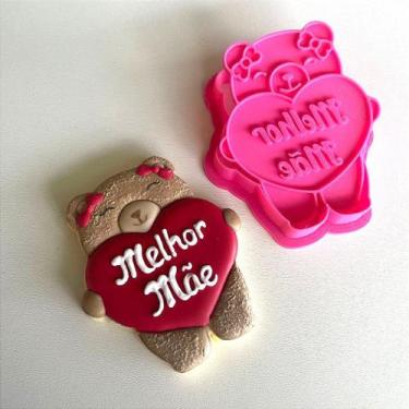Imagem de Cortador e Marcador Ursa Melhor Mãe - D251106 - Ideal para Massas e Pa