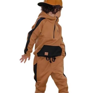 Imagem de Conjunto Moletom Infantil Blusa com Capuz e Calça Inverno - Ewg Moda I