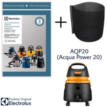 Imagem de Kit 3 Sacos Aspirador de Pó Electrolux Original + Filtro - Acqua Power