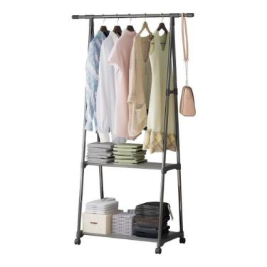 Imagem de Arara Organizador De Roupa Cabideiro Guarda Sapateira Cabide Multiuso 