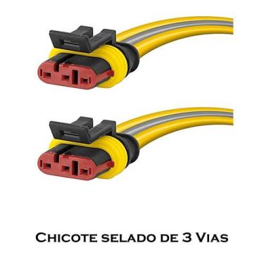 Imagem de KIT 2 Chicote para Lanterna Automóvel Caminhão Ônibus com Conector Sel