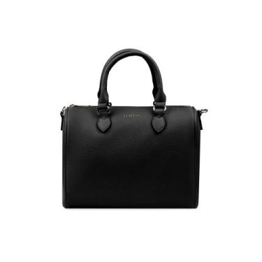 Imagem de Bolsa Baú Feminina Executiva Pequena com Alça Longa Premiere Preta - B