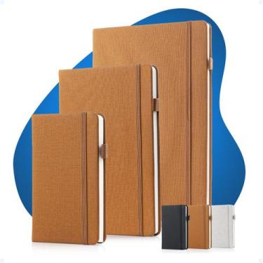 Imagem de Kit Caderneta Executivo B5 A5 A6 Pauta E Com Suporte Caneta - Hxt, Mar