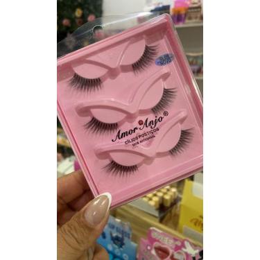 Imagem de Kit 3 Pares de Cílios Postiços 5 D SL06 Amor e Anjo