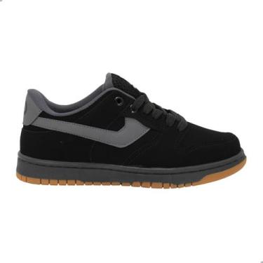 Imagem de Tênis Masculino Skate Redikal Rkt Preto Nobuck Urbano, Pt, Preto, Pret