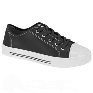 Imagem de Tênis Moleca Feminino Bico Branco 5667.341, Preto, 36