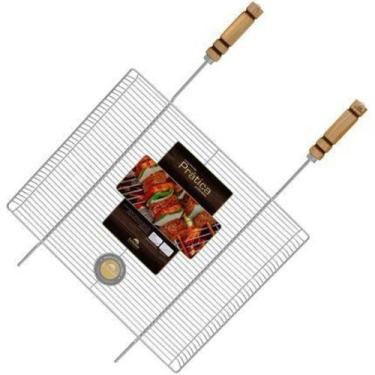 Imagem de Grelha Para Churrasco Com Borda Gr0041 Grilazer
