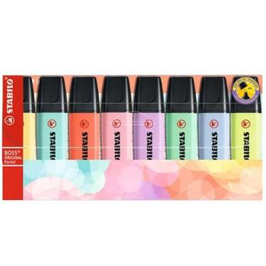 Imagem de Marca Texto Stabilo Boss Pastel - Kit com 8 Cores