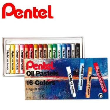Imagem de Giz Pastel Oleoso Pentel 16 Cores PHN-16