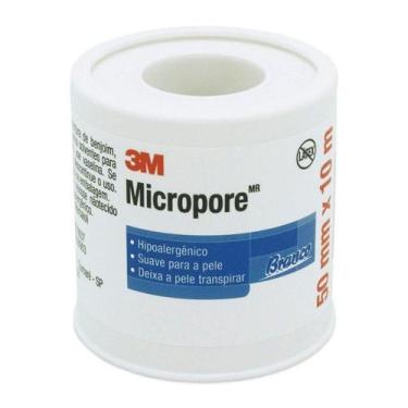 Imagem de Micropore 5Cm X 10M Branca C/Capa - 3M
