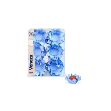 Imagem de Forma Doce Flor Veneza Azul Hortencia C/40 Plac, Unico, Unico